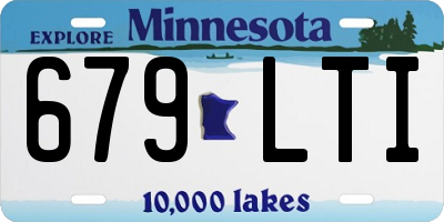 MN license plate 679LTI