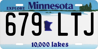 MN license plate 679LTJ