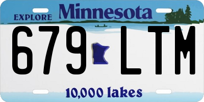 MN license plate 679LTM