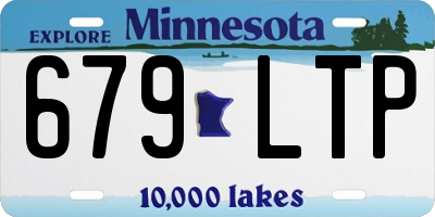 MN license plate 679LTP