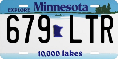 MN license plate 679LTR