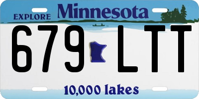 MN license plate 679LTT