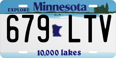 MN license plate 679LTV