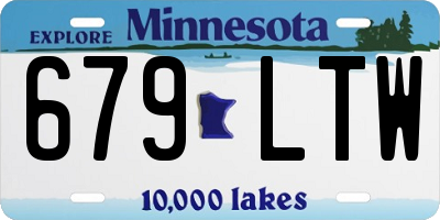 MN license plate 679LTW