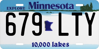 MN license plate 679LTY