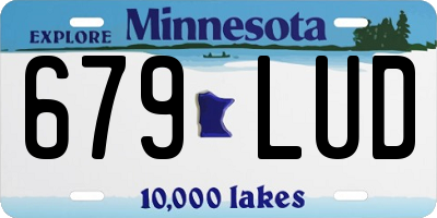 MN license plate 679LUD