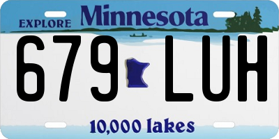 MN license plate 679LUH