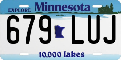 MN license plate 679LUJ