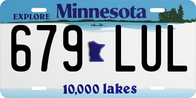 MN license plate 679LUL