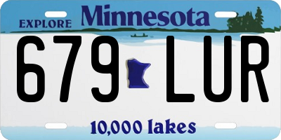 MN license plate 679LUR