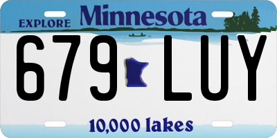 MN license plate 679LUY