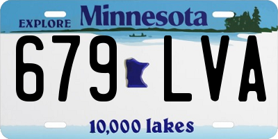 MN license plate 679LVA