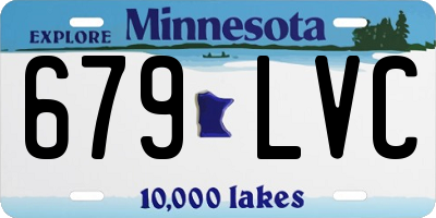 MN license plate 679LVC