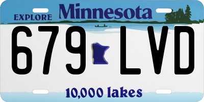MN license plate 679LVD