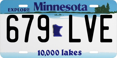 MN license plate 679LVE