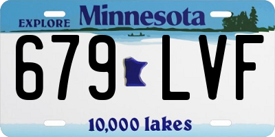 MN license plate 679LVF