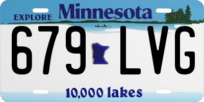 MN license plate 679LVG