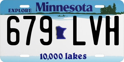 MN license plate 679LVH