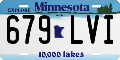 MN license plate 679LVI
