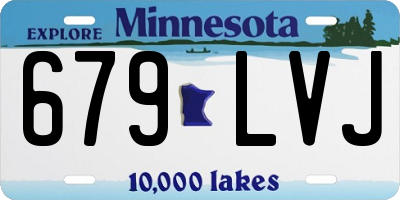 MN license plate 679LVJ