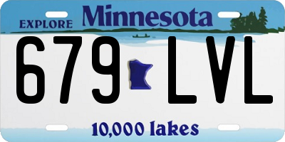 MN license plate 679LVL