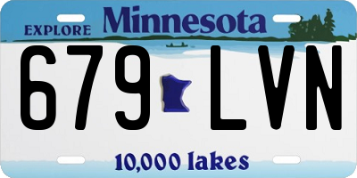 MN license plate 679LVN