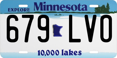 MN license plate 679LVO
