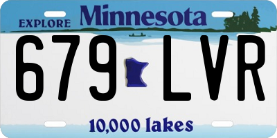 MN license plate 679LVR