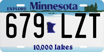 MN license plate 679LZT
