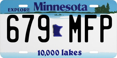 MN license plate 679MFP