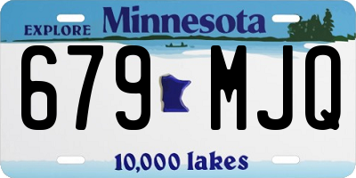 MN license plate 679MJQ