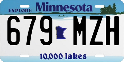 MN license plate 679MZH