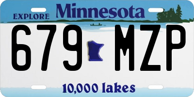 MN license plate 679MZP