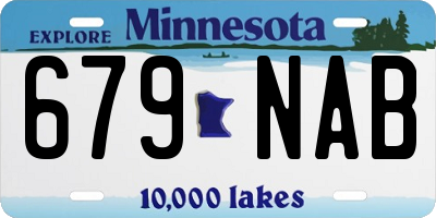 MN license plate 679NAB