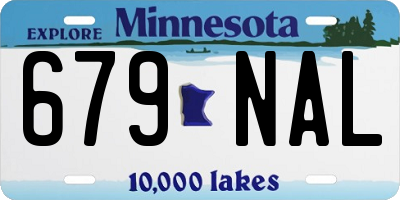 MN license plate 679NAL