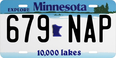 MN license plate 679NAP