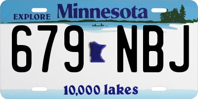 MN license plate 679NBJ