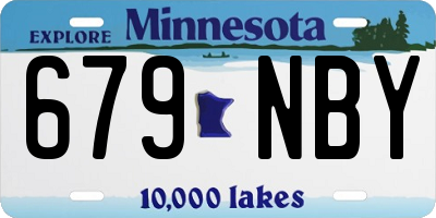 MN license plate 679NBY