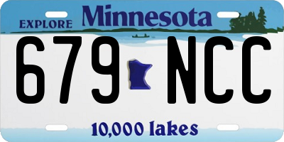 MN license plate 679NCC