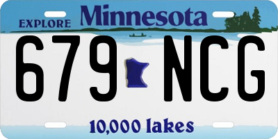 MN license plate 679NCG