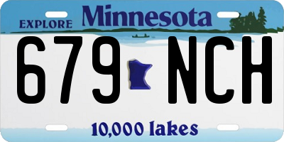 MN license plate 679NCH