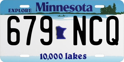 MN license plate 679NCQ
