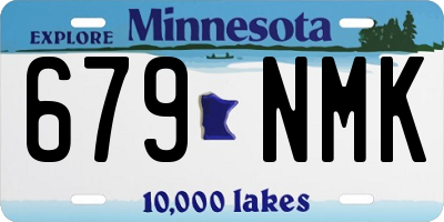 MN license plate 679NMK