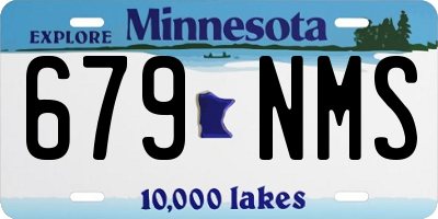 MN license plate 679NMS