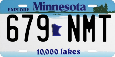 MN license plate 679NMT