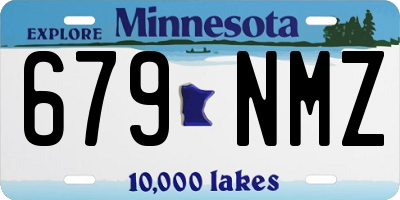 MN license plate 679NMZ
