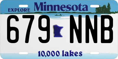 MN license plate 679NNB