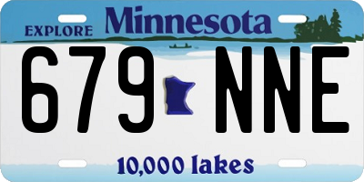 MN license plate 679NNE