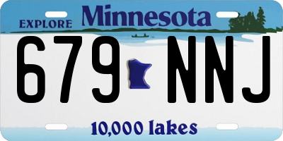 MN license plate 679NNJ