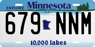 MN license plate 679NNM